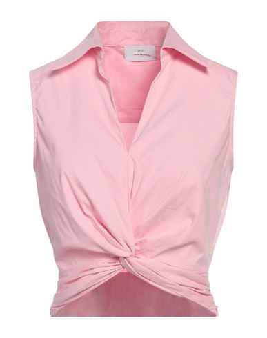 Nenette Woman Top Pink Size 8 Cotton, Polyamide, Elastane