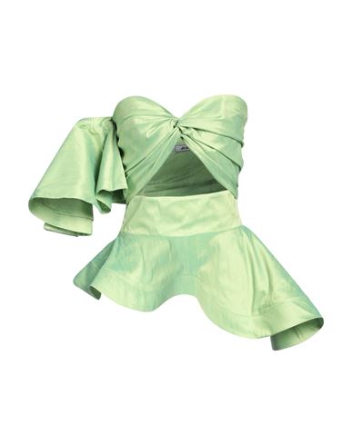 Shop Jijil Woman Top Light Green Size 8 Polyester
