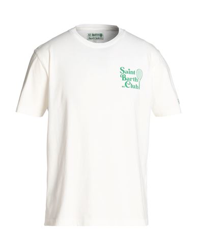 Mc2 Saint Barth Arnott Man T-shirt White Size Xxl Organic Cotton