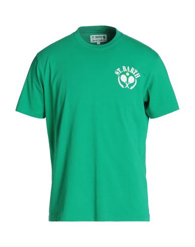 Mc2 Saint Barth Arnott Man T-shirt Green Size L Organic Cotton