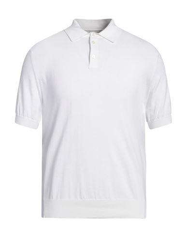 Z Zegna Man Polo Shirt Ivory Size S Cotton In White