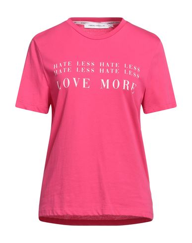 Simona Corsellini Woman T-shirt Fuchsia Size S Cotton In Pink