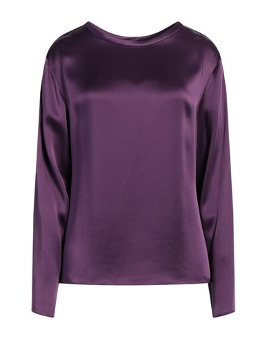 Tom Ford Woman Top Purple Size 8 Acetate, Viscose