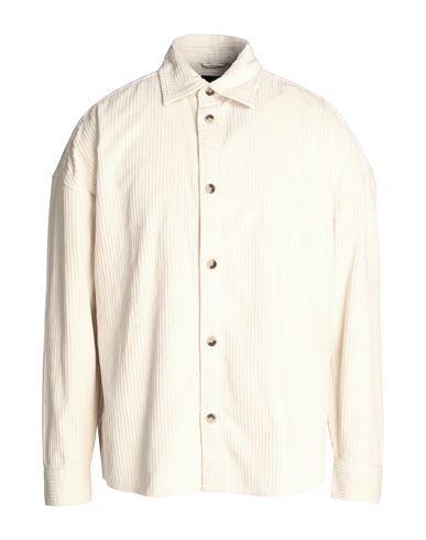 Only & Sons Man Shirt Ivory Size L Cotton In White