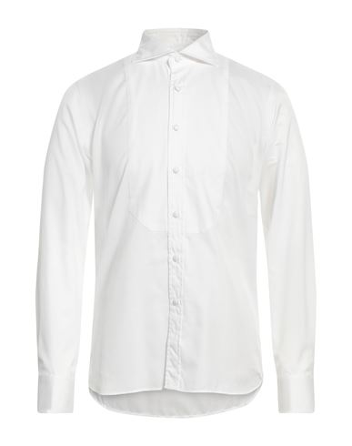 Tagliatore Man Shirt White Size 16 ½ Cotton