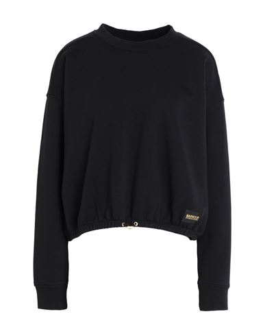 Barbour Woman Sweatshirt Black Size 8 Cotton, Polyester