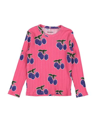 Shop Mini Rodini Toddler Girl T-shirt Fuchsia Size 3 Organic Cotton, Elastane In Pink
