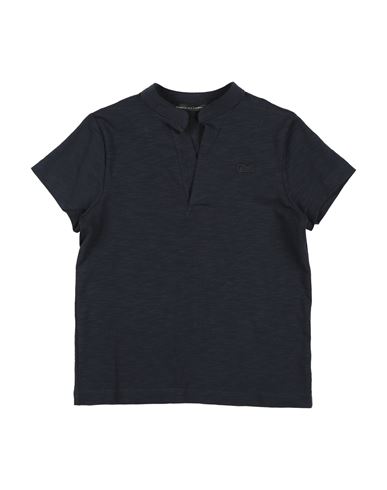 DANIELE ALESSANDRINI DANIELE ALESSANDRINI TODDLER BOY T-SHIRT MIDNIGHT BLUE SIZE 4 COTTON, ELASTANE 