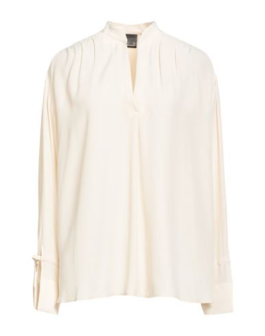 Pinko Woman Top Cream Size 8 Acetate, Silk In Neutral
