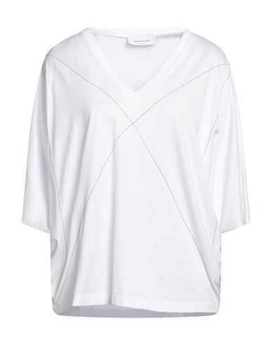 Fabiana Filippi Woman T-shirt White Size 10 Cotton, Ecobrass