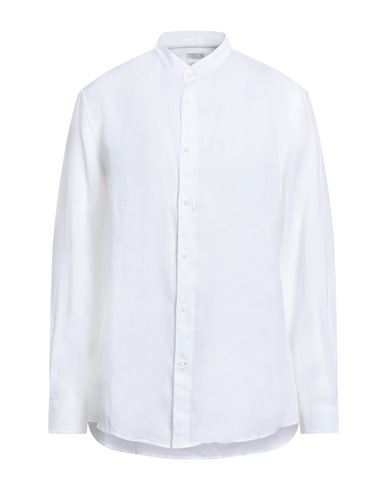 Brunello Cucinelli Man Shirt White Size 3xl Linen, Cotton