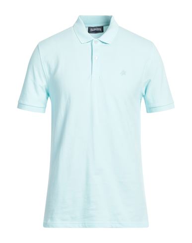 Vilebrequin Man Polo Shirt Turquoise Size Xl Cotton In Blue