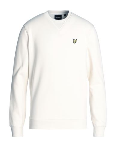 Lyle & Scott Man Sweatshirt Off White Size Xl Cotton