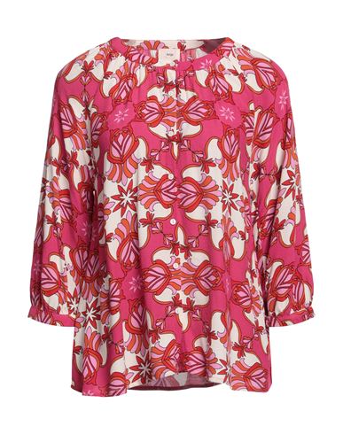 Shop Ange An'ge Woman Shirt Fuchsia Size M Viscose In Pink