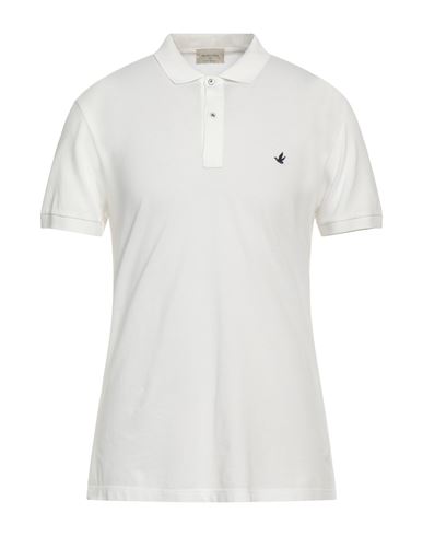 Shop Brooksfield Man Polo Shirt White Size 44 Cotton