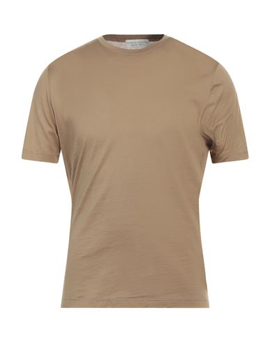Shop Filippo De Laurentiis Man T-shirt Beige Size 40 Cotton