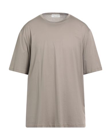 Filippo De Laurentiis Man T-shirt Taupe Size 50 Cotton In Gray