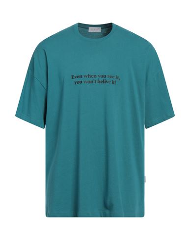 C.9.3 Man T-shirt Deep Jade Size M Cotton In Blue
