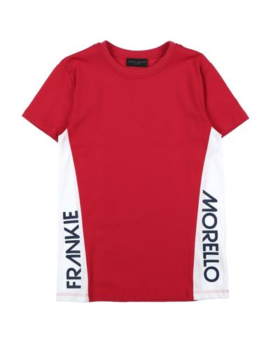 Frankie Morello Toddler Boy T-shirt Red Size 7 Cotton In Red