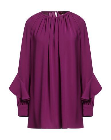 Max Mara Studio Woman Top Mauve Size 8 Triacetate, Polyester In Purple