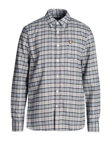 Lyle & Scott Man Shirt Grey Size Xxl Cotton