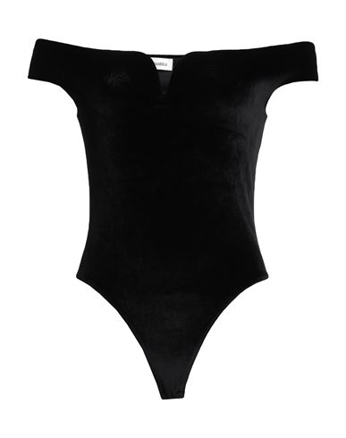 Nanushka Woman Bodysuit Black Size M Triacetate, Polyester, Polyurethane