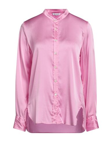Shop Caliban Woman Shirt Pink Size 6 Silk, Elastane
