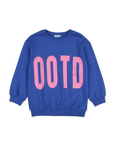 Name It® Babies' Name It Toddler Girl Sweatshirt Blue Size 7 Cotton, Polyester