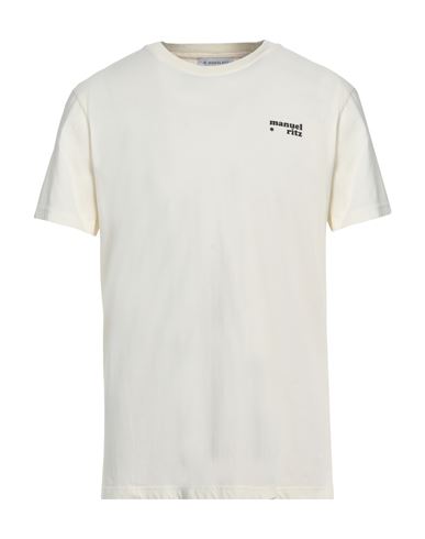 Manuel Ritz Man T-shirt Ivory Size Xxl Cotton In White