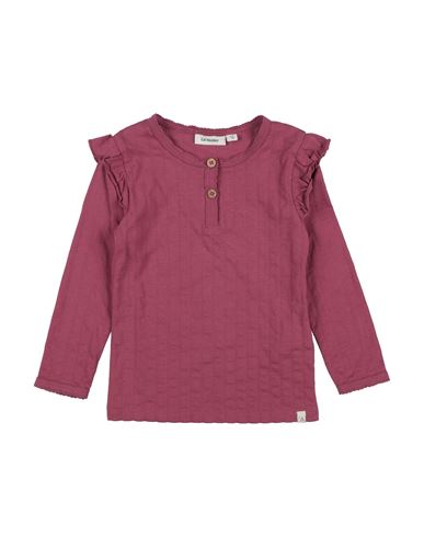 Lil' Atelier Babies'  Toddler Girl T-shirt Magenta Size 7 Organic Cotton