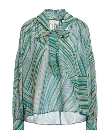 I Blues Woman Top Green Size 6 Polyester