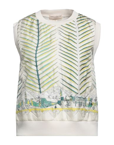 Emilio Pucci Pucci Woman Top Ivory Size 8 Viscose, Polyamide In White