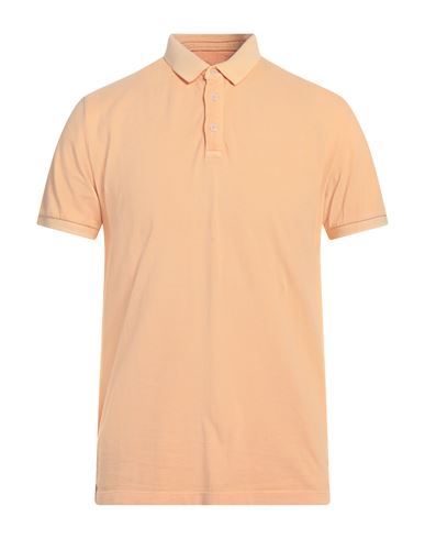 At.p.co At. P.co Man Polo Shirt Apricot Size Xl Cotton In Orange