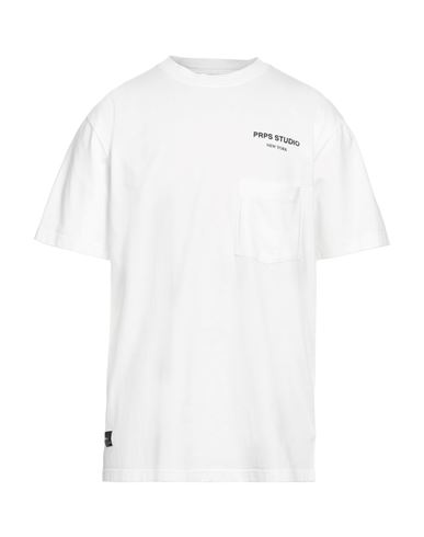 Shop Prps Man T-shirt White Size Xl Cotton