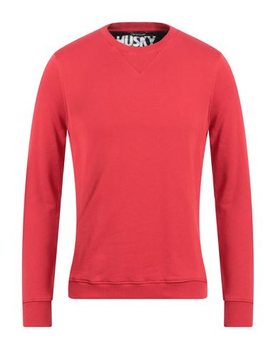 Husky Man Sweatshirt Red Size 40 Cotton