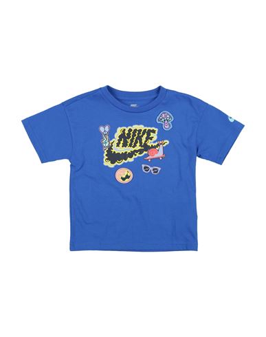 Nike Babies'  You Do You Ss Tee Toddler Boy T-shirt Bright Blue Size 7 Cotton, Polyester