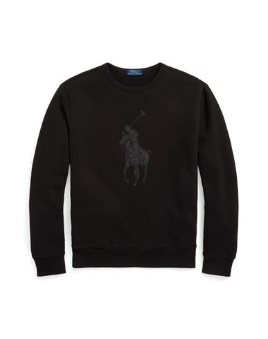 Men's Polo Ralph Lauren Leather-Pony Fleece Crewneck Sweatshirt