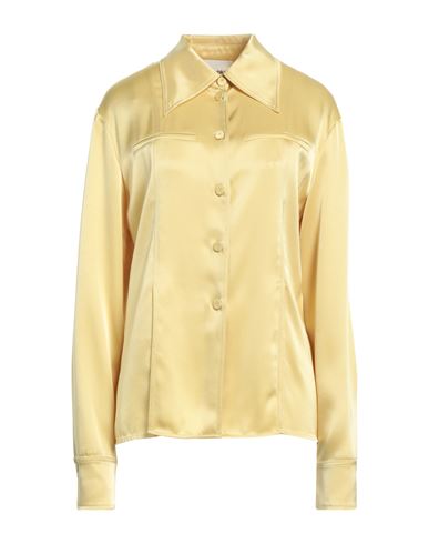 Nanushka Woman Shirt Yellow Size M Triacetate, Polyester