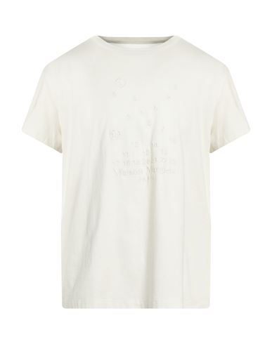 Shop Maison Margiela Man T-shirt Off White Size Xl Cotton