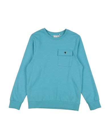 Name It® Babies' Name It Toddler Boy Sweatshirt Turquoise Size 7 Cotton, Polyester In Blue