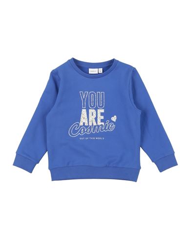 Name It® Babies' Name It Toddler Girl Sweatshirt Blue Size 5 Organic Cotton, Elastane