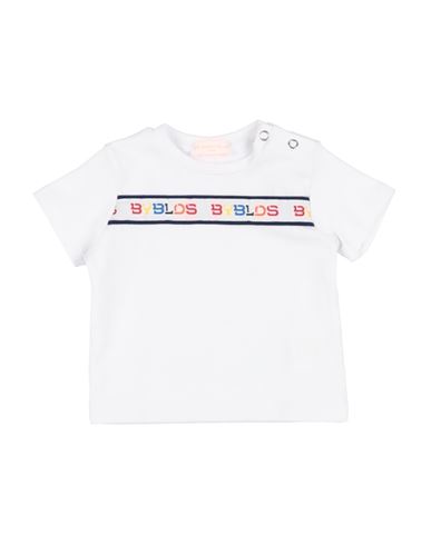 Shop Byblos Newborn Boy T-shirt White Size 1 Cotton, Elastane