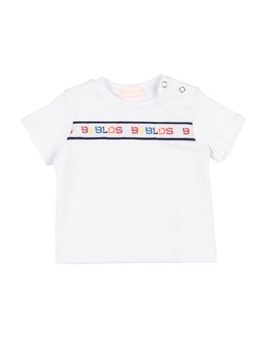 Byblos Newborn Boy T-shirt White Size 1 Cotton, Elastane In White