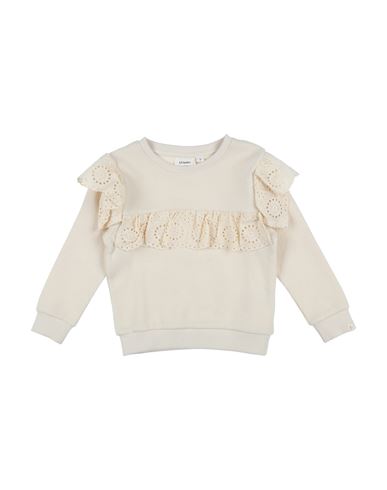 Shop Lil' Atelier Toddler Girl Sweatshirt Ivory Size 7 Cotton In White