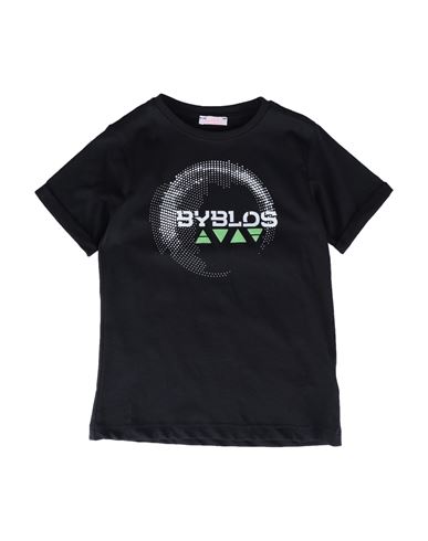 Byblos Toddler Boy T-shirt Black Size 4 Cotton In Black