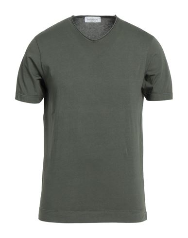 Bellwood Man T-shirt Military Green Size 40 Cotton