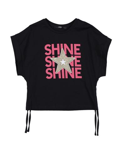 Shop Relish Toddler Girl T-shirt Black Size 6 Cotton