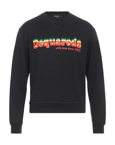 Dsquared2 Logo Printed Crewneck Sweatshirt In Black