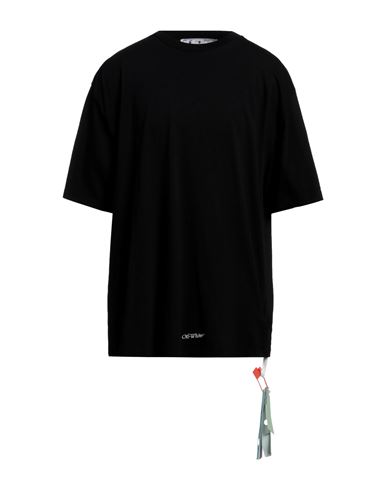 Off-white Man T-shirt Black Size M Cotton, Polyester