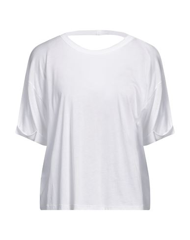 Notshy Woman T-shirt White Size L Lyocell, Cotton